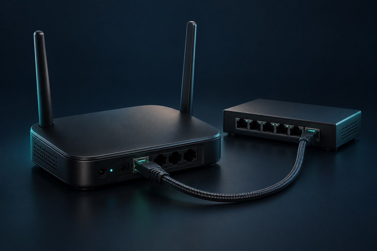 Router and network equipment illustration